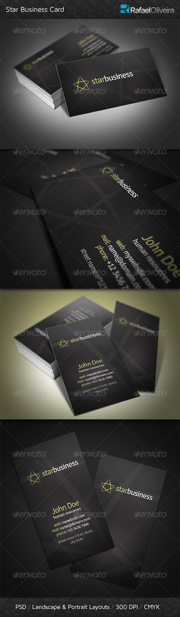 Star Business Card - Corporate Business Cards