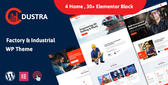 Dustra- Factory Industrial WordPress Theme