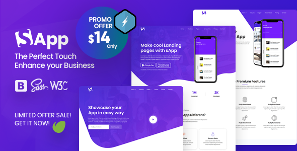 Exceptional App Landing Page
