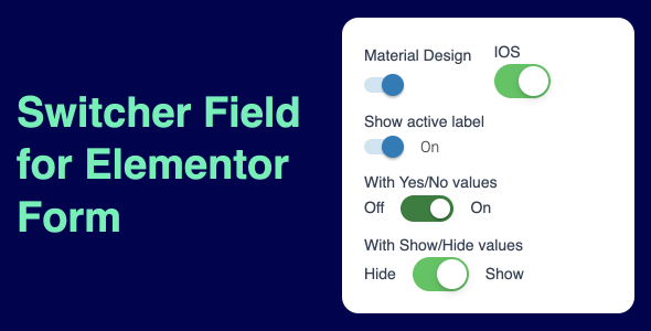 Switcher Field for Elementor Form