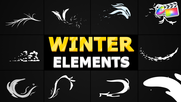 Hand-Drawn Winter Elements | FCPX