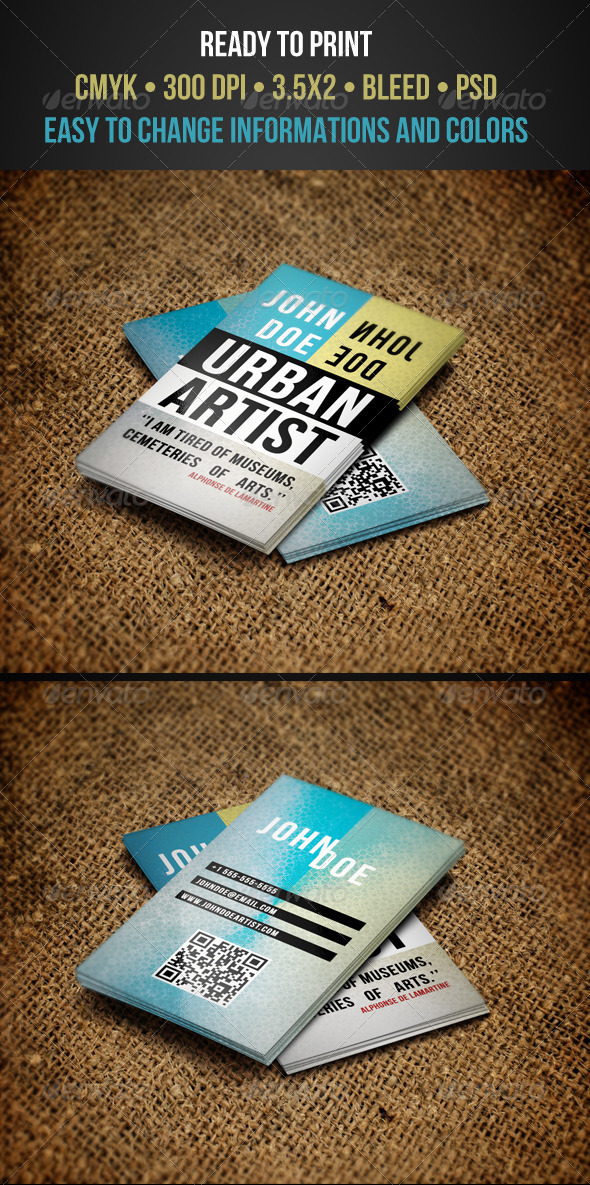 Artist Business Cards - Creative Business Cards