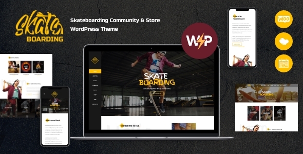 Skateboarding Community & Store WordPress Theme