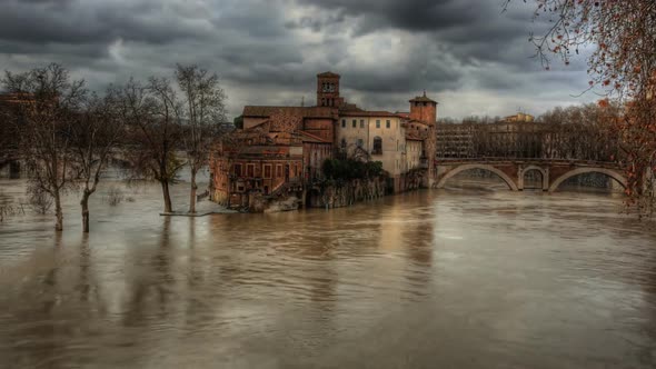 Tiberina Island timelapse HDR alt