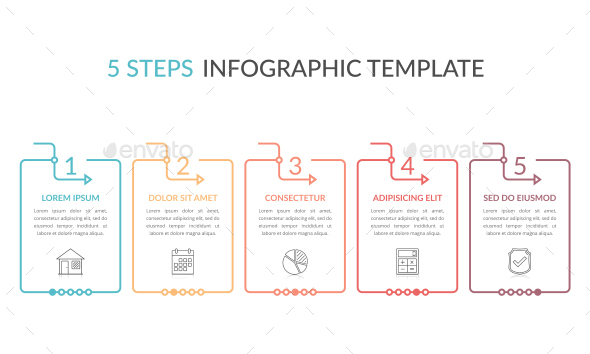 Infographic Template with 5 Steps