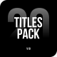 Modern Titles Pack | Premiere Pro - VideoHive Item for Sale