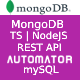 100% Automatic MongoDB REST API Generator + NodeJS TypeScript REST API + JWT Auth + Swagger