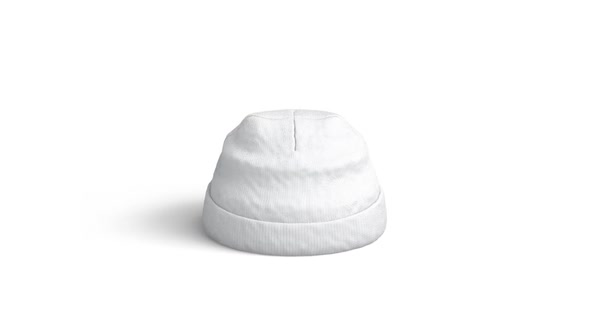 Download Blank White Beanie Mockup Isolated Looped Rotation By Rebrandy Videohive
