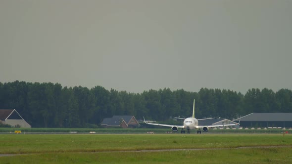 Plane Departure From Amsterdam Airport alt