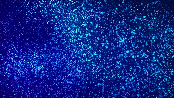 4k Magic Blue Particles