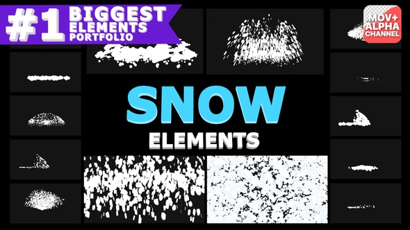 Cartoon Snowflakes | Motion Graphics