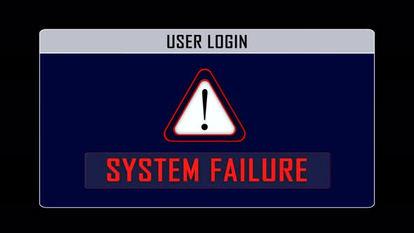System Failure User Login Interface