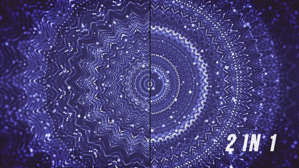 Blue Kaleidoscope Abstract Backgrounds