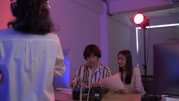 Audio recording concept of 4k Resolution. alt