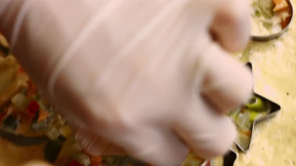 Eggs with Vegetables Into Cookie Cutters alt