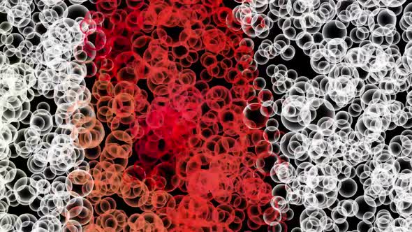 Abstract Bubbles Vibrant Background Digital Rendering alt
