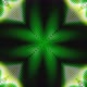 Abstract Green and Yellow Flower Kaleidoscope Vj Loop Animation