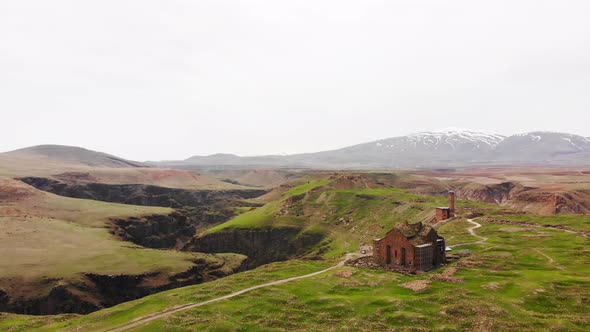 Ani Archeological Site Ruins (Aerial) alt