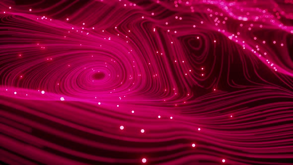 Waves of Pink Particles and Lines