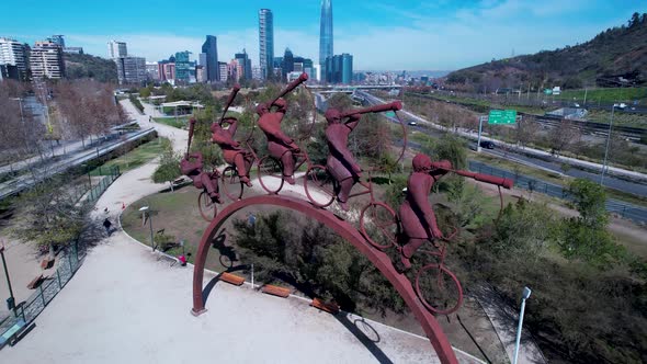 Downtown of Santiago capital city of Chile South America country. alt