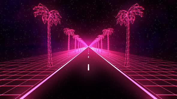80's Retrowave, The Road To Universe 4K
