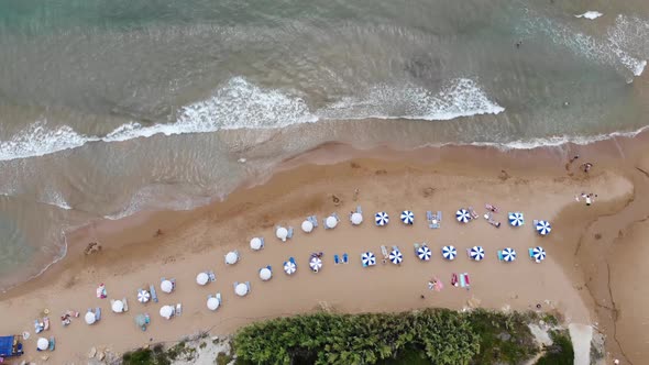 Straight down aerial footage of the beautiful small town known as St George South alt