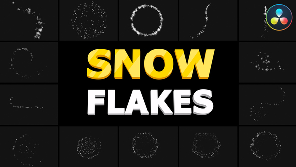 Snow Flakes 01 | DaVinci Resolve