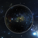 360 degree space background, equirectangular projection, environment map. HDRI spherical panorama