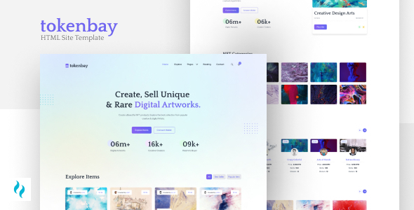 [DOWNLOAD]Tokenbay - NFT Marketplace HTML Template