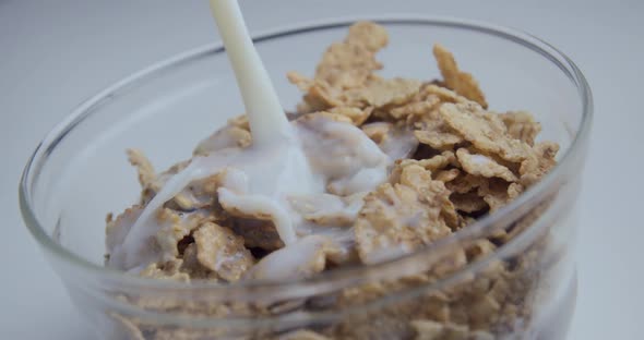 Cereals diet breakfast slow motion
