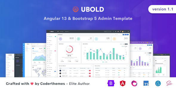 Marvelous UBold - Angular 13 Admin & Dashboard Template
