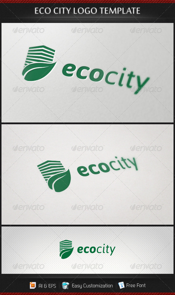 Ecocity Logo Template - Buildings Logo Templates
