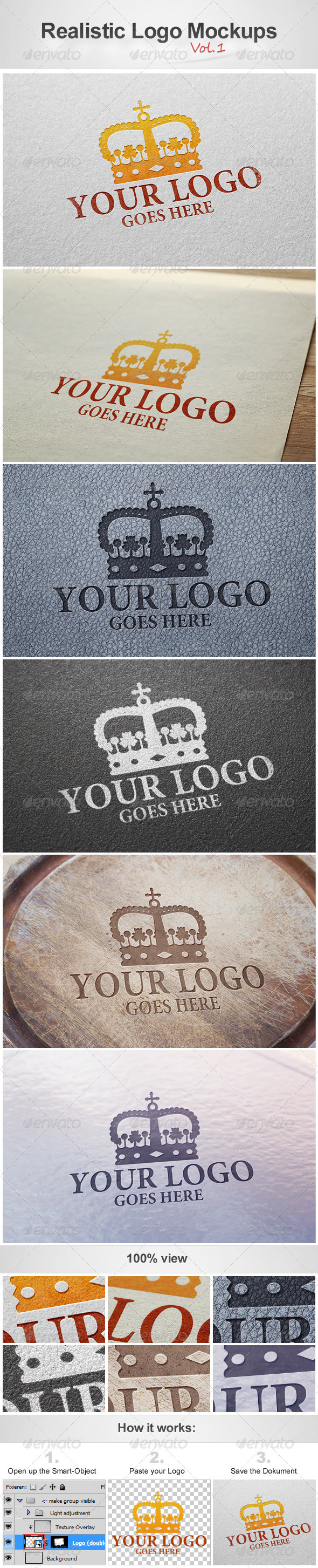 Realistic Logo Mockups Vol.1 - Logo Product Mock-Ups