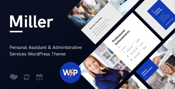 Miller | Personal Assistant & Administrative Services WordPress Theme