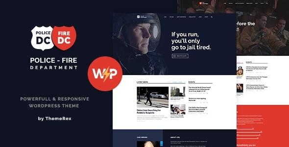 Police & Fire Department and Security Business WordPress Theme