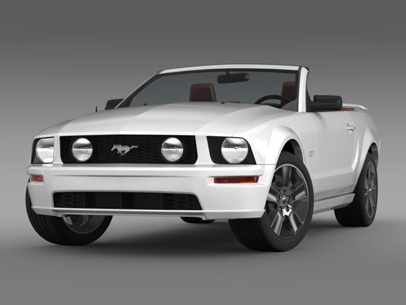 Ford Mustang Convertible GT - 3DOcean Item for Sale