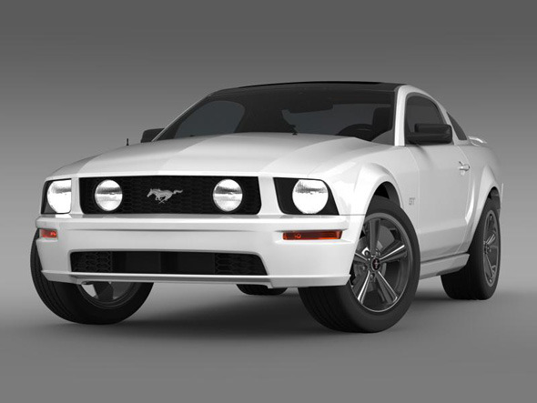 Ford Mustang glassroof GT - 3DOcean Item for Sale