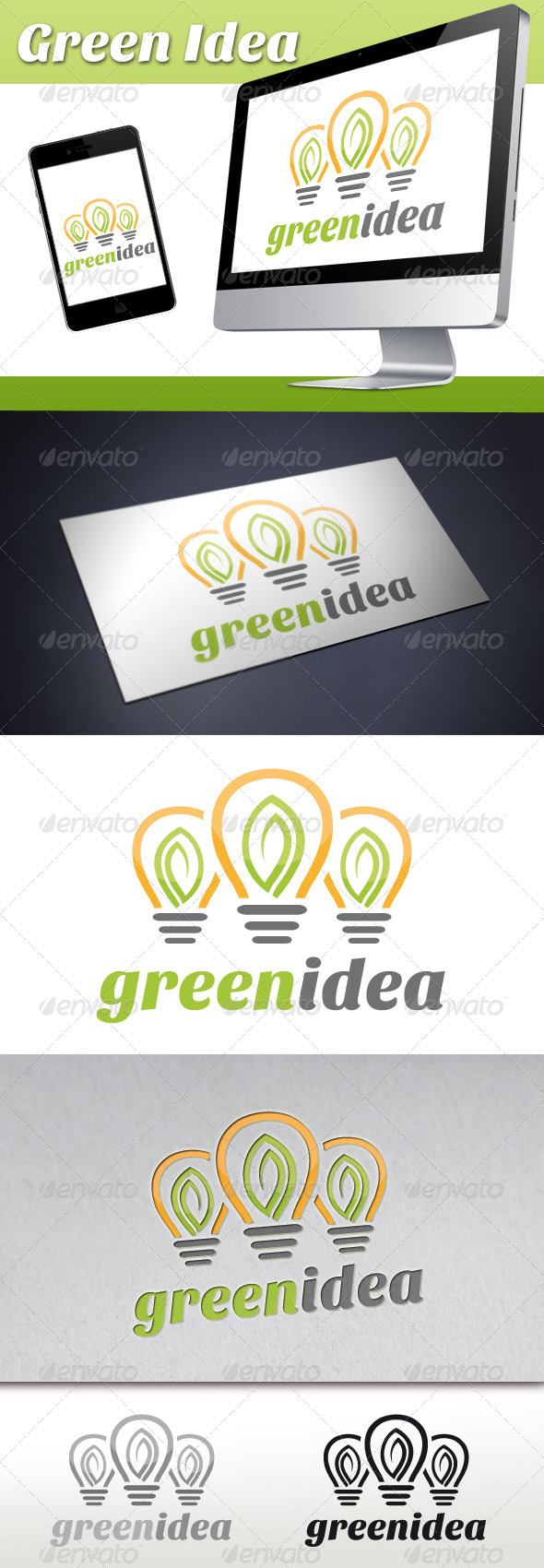 Green Idea Logo - Nature Logo Templates