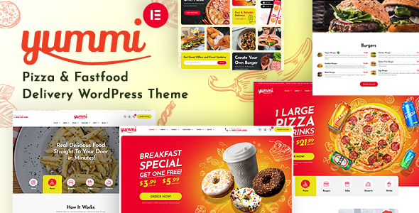 Yummi - Fast Food Restaurant WordPress Theme