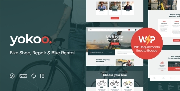 Yokoo - Bike Shop & Bicycle Rental WordPress Theme
