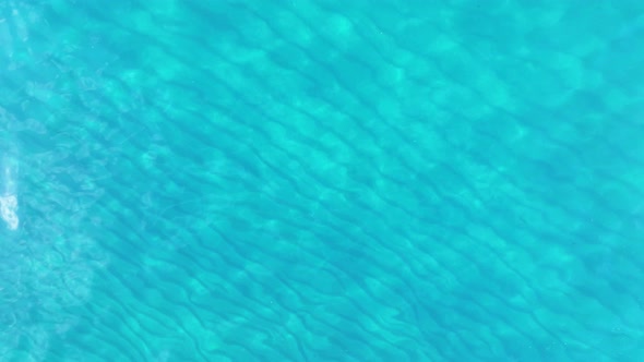 Awesome azure sea texture aerial view 4 K Turkey Alanya alt