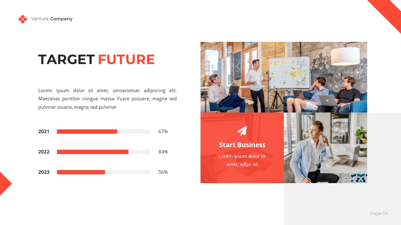 Venture - Business & Startup Powerpoint Template, Presentation Templates