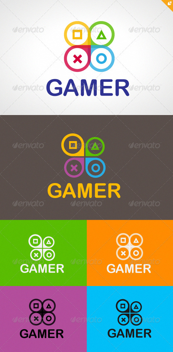 Gamer Logo - Symbols Logo Templates