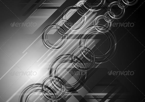 Abstract dark hi-tech background - Backgrounds Decorative