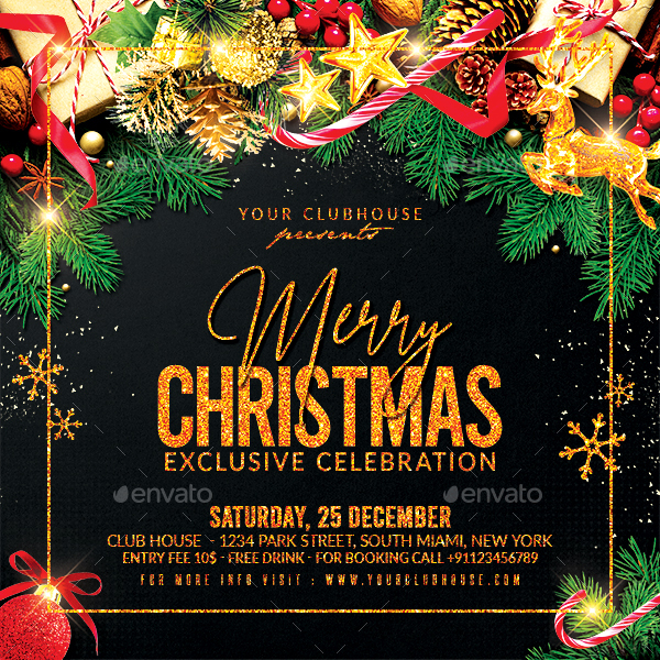 Christmas Flyer, Print Templates | GraphicRiver