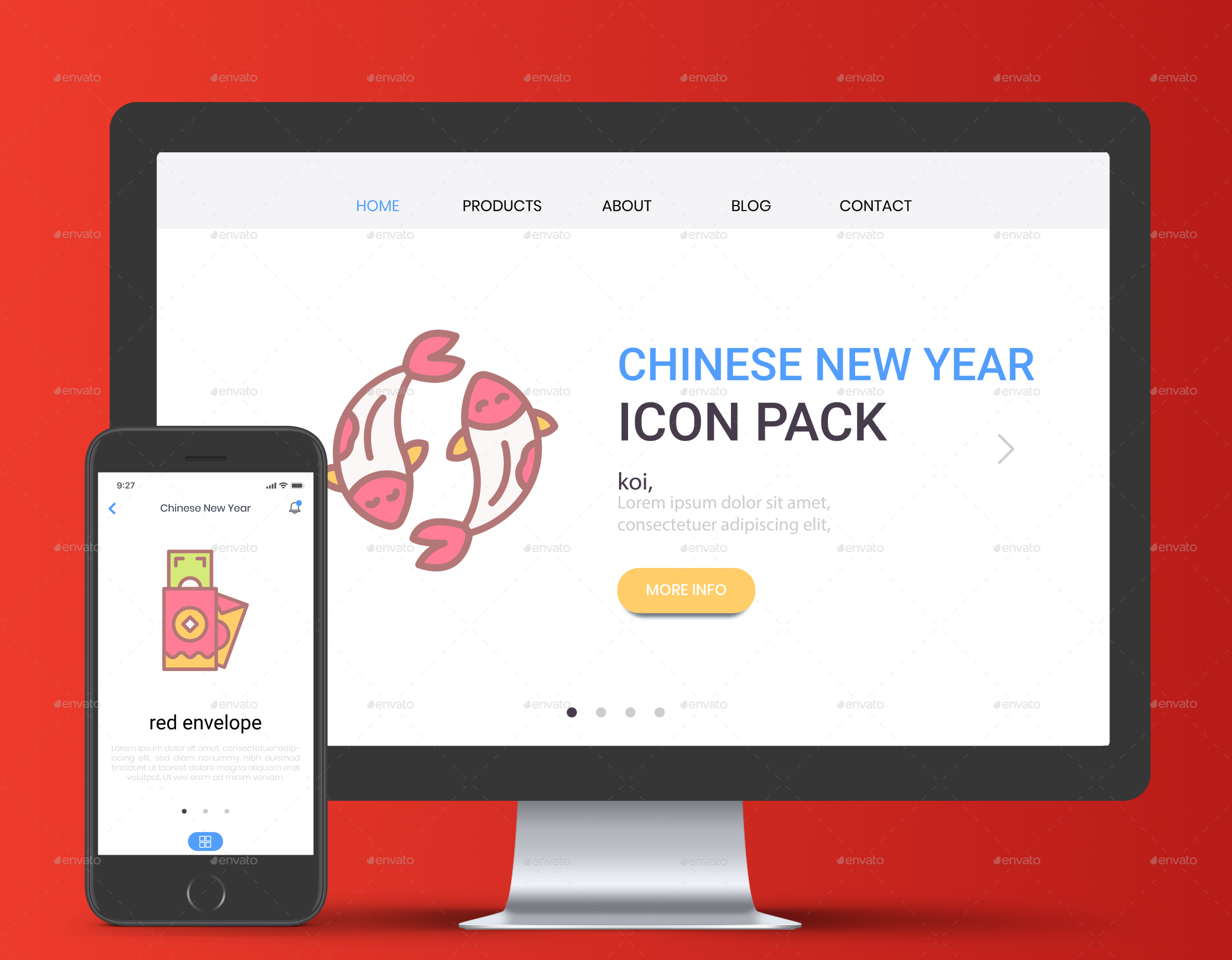 Red envelope Icon, Chinese New Year Iconpack