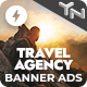Travel Agency 3 - Animated AMP HTML Banner Ad Templates (GWD, AMP)