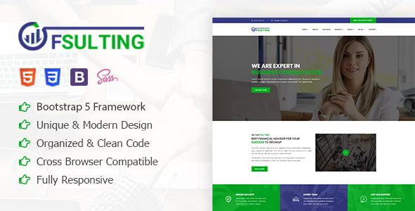 Marvelous Fsulting - Finance Consulting Bootstrap 5 Template