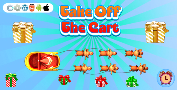 Take Off The Cart Game (Construct 3 | Construct 2 | C3P | CAPX | HTML5) Christmas Game