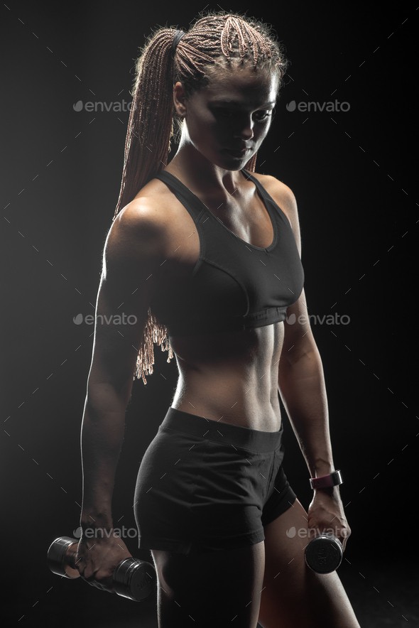 Free Photo  Stock photo of a pretty sportive girl in black